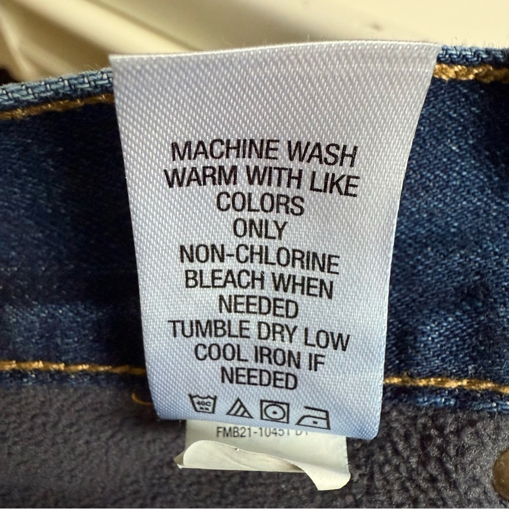 Blue Mountain Mens Fleece Lined Carpenter Painter Denim Jeans 38X32 - Picture 11 of 12